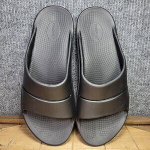 Oofos Ooahh Men's Size 14 Shoes Black Slides Comfort Orthopedic Recovery Sandals